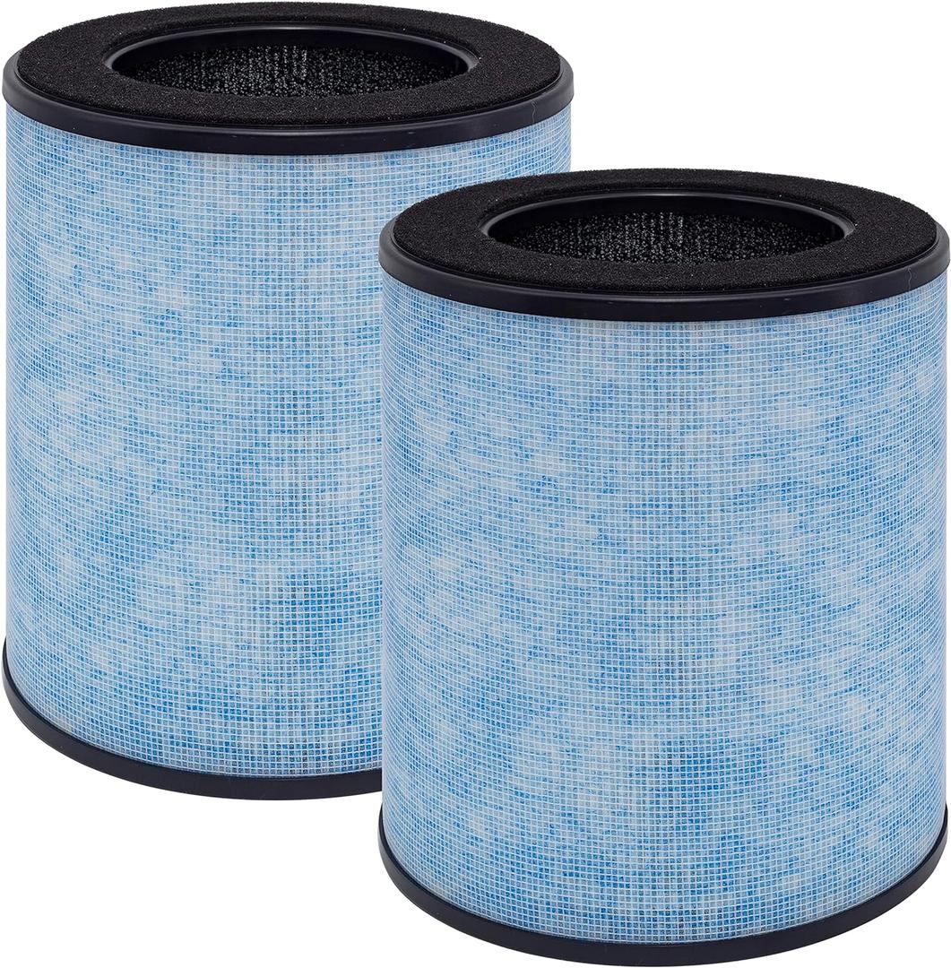 MK03 Air Filter Replacement, Compatible with AROEVE MK03 / DH-JH03 and POMORON MJ003H Air Purifier, 2-Pack