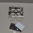 Gaoye Stylish Blue Light Glasses for Woman - Computer Glasses 99% Blue Light Blocking - Lightweight TR90 Frames - 3 pack