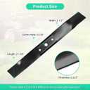 GX20249 High Lift Blades for 42" Deck, Compatible with John Dee-re L100 L105 L110 L111 L118 S-cotts L1742 Lawn Mower, Replaces GX20433, GY20567, 2 Pack