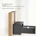 Over The Door Lockable Drop Box with Combination Lock, Heavy Duty Metal Hanging Collection Box for Mail, Payments, Documents & Key Returns, No Drilling Required, Wall Mount Option