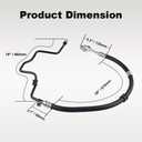 Power Steering Pressure Hose Compatible with Acura MDX V6 3.5L 2003-2006