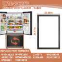 W10436253 WPW10436253 Refrigerator Freezer Door Gasket 34.17" x 20.66"