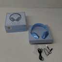 Shabby Chic Max Wireless Headphones, Wireless Headset - Noise Reduction - Bluetooth, Wired, Built in Micro SD for Travel, Home, Work TV, PC, Gaming,Cellphone (Blue)