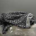 Furhaven Orthopedic Dog Bed for Large Dogs w/ Removable Washable Cover, For Dogs Up to 75 lbs - Ultra Plush Faux Fur & Suede Luxe Lounger Contour Mattress - Gray, Jumbo/XL