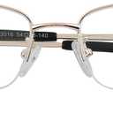 HUIHUIKK Nearsighted Metal Myopia Glasses Everyday Use Mens Womens Distance Spectacles (NOT READING GLASSES)