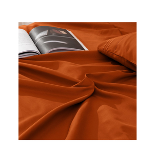 Orange Queen Size Sheet Set - 2 Piece Luxury 1800 Thread Count Bedding Sheets