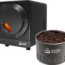 R1 Home Coffee Roaster pack of Cooling Tray C1-100g-150g Electric Direct Fired Coffee Roasting - Easy Operation and Clean - App Control - History Saving Function - 110V Black