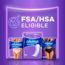 Always Discreet Adult Incontinence Pads for Women, Moderate Absorbency, Long Length, Postpartum Pads, 162 Count (3 Packs of 54)