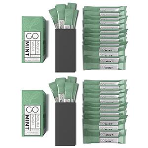 GO Travel Size Mouthwash Packets – Individual Mini Single Packets for Fresh Breath - TSA Compliant - Smart Packet Design to Reduce Travel Bottle Waste. Free., EXP: 05/2028