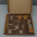 36 Pcs Square Chair Leg Floor Protectors, Felt Furniture Pads for Hardwood Floors, Chair Leg Protectors for Hardwood Floors, Floor Protectors for Chairs, No Scratches and Reduce Noise - Large Size