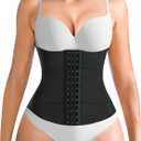 TrainingGirl Waist Trainer Corset for Women Shapewear Tummy Control Body Shaper Postpartum Cincher Segmented Workout Girdle, Medium