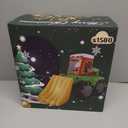 7FT Long Christmas Inflatables Santa Claus Drives Bulldozer, Funny Christmas Blow Ups Construction Vehicle Decoration, Built-in LEDs for Holiday Party Front Garden Lawn Yard Patio Outdoor