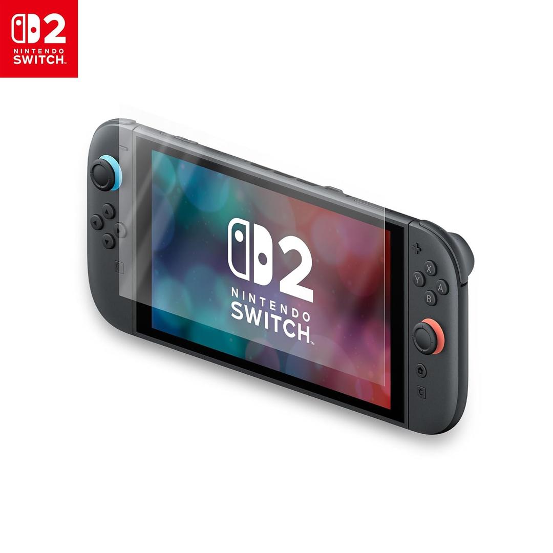 PowerA Screen Protector for Nintendo Switch 2-2pk, Protects Screen, Easy to Apply, Includes 2 Screen Protectors, Microfiber Cleaning Cloth, and Applicator