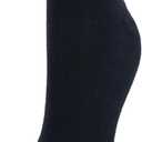 Hanes Women's Cool Comfort Toe Support Ankle Socks, 6-Pair Pack (Black/White Vent)