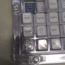 126 Keys PBT Double Shot Keycaps, Grey Blue Minimalist Keycap Set, Slate Cyan Cherry Profile Keycaps for Mechanical Keyboard 60% 65% 75% 100% Cherry MX Switches