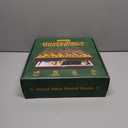 Large 23 inches Horse Race Board Game with Luxury Metal Numbered Horses, 4 in 1 Foldable Wood Horse Race Board Game with Dice Poker Chips/Chess & Checkers/Tic Tac Toe for for Adults Family Parties (Brown)