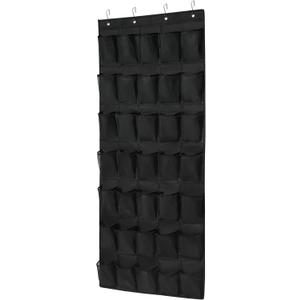 35Large Pockets Over The Door Shoe Organizer, Mesh Pockets Shoe Holder Rack, Capacity Shoe Hanging Storagedoor shoe rack With 4 Metal Hook. (66.9"x 27.1")