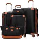 Cosbarn Luggage Sets, Lightweight Durable Hardshell, 5 piece Suitcase Sets