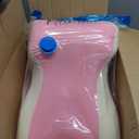 Prone Support Pillow, Contoured Memory Foam Face-Down Rest Cushion for Bed, Massage Table, Spa and Home Relaxation (Pink, No Pillow)