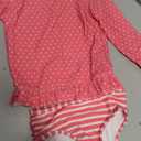 RuffleButts Toddler Girls Long Sleeve Rash Guard Bikini - Pink, Size: 4T