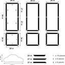 Peel and Stick Wall Molding Kit,6 Sets Pre-Cut Wainscoting Panels for Interior Wall Moulding Decor,Pre Made Wainscoting Wall Panel for Home Decoration Accent Wall (24x54in)