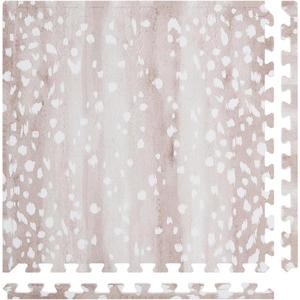 House of Noa Baby Play Mat  4x8 Fawn Brown  Set of 8 Tiles  Cushioned EVA Foam Play Mat for Floor, Soft Interlocking Baby Crawling Mats for Hard Floors