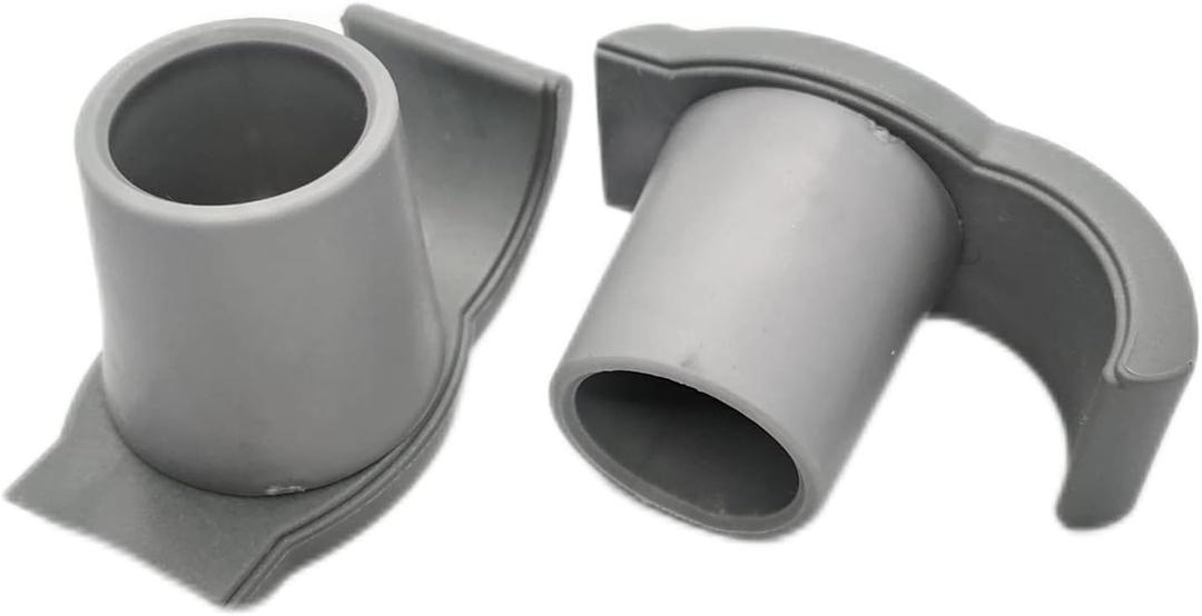 ComsenMed Walker Glide Skis, Universal Fit, Extra Durable,for 1 1/8 Inch Tubes,Universal Replacement Glide Caps,Heavy Duty Walker Coaster Skis for,Walker Parts,Walker Tips,(Gray) 1 Pair
