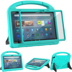 11in Tablet Case for KidsNot Fit for iPad TCL 11 inch Tablets, Patamiyari Lightweight Shockproof Kids Case with Screen Protector Handle Stand -Turquoise