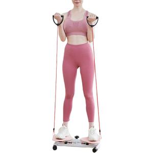 Waist Sculptor Machine Twister, Exercise Equipment For Home Use, Standing Waist Twisting Machine, Fitness Equipment with Foot Massage, Waist Twist Board Fitness Tool (53x33x11.5cm, Pink)
