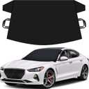 Autovir Windshield Snow Cover for Ice and Snow Car Windshield Cover for Winter Frost, Ice & Snow Protection Waterproof Frost Shield Windshield Protector for Cars, SUVs & Trucks (69x42 inches)