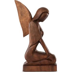 G6 Collection Wooden Handmade Abstract Sculpture Statue Handcrafted - Kneeling Angel - Gift Art Decorative Home Decor Figurine Accent Decoration Artwork Hand Carved Kneeling Angel G6 Collection Wooden Handmade Abstract Sculpture Statue Handcrafted - Kneeling Angel - Gift Art Decorative Home Decor Figurine Accent Decoration Artwork Hand Carved Kneeling Angel