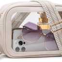 Clear Bag for Stadium Events, Clear Crossbody Purse for Women, Small Stadium Approved Bag for Concerts Games