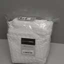 Madison Park Arlo 100% Cotton Shower Curtain, Texture Waffle Weave Design Hotel Quality, Soft Trendy Bathroom Décor, Machine Washable, Bathtub Fabric Privacy Screen, 72" x 72", White