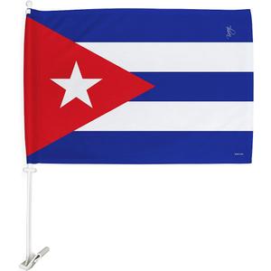 Breeze Decor Cuba Car Flag Regional Nation International World Country Particular Area House Decoration Banner Small Yard Gift Double-Sided, Made in USA