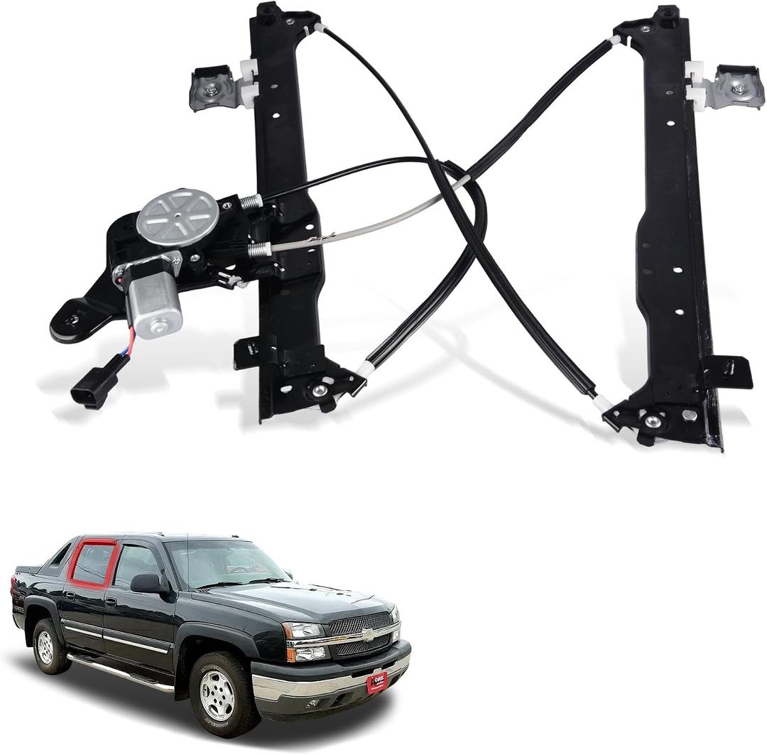 Rear Right Passenger Side Power Window Regulator with Motor Assembly Compatible for 1999-2009 Cadillac Escalade/Chevy Avalanche Silverado Suburban Tahoe/GMC Sierra Yukon XL, Replace 741-579