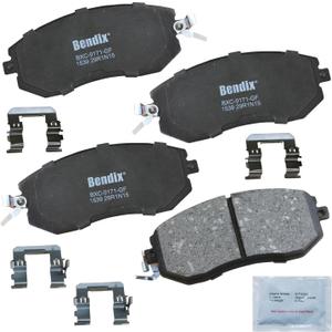 Bendix Priority1 CFC1539 Ceramic Front Brake Pads for Select Models Scion FR-S, Subaru BRZ, Crosstrek, Forester, Impreza, Legacy, Outback, WRX, XV, XV Toyota 86, GR86