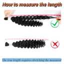 4/30 Human Braiding Hair Water Wave Bulk Human Hair for Braiding Bohemian Knotless 2 Bundles 100g 28inch No Weft 10A Brazilian Virgin Hair Extensions Curly Bulk Human Hair for Boho Braids