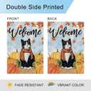 2 x DLZDN Fall Cat Garden Flag Tuxedo Cat Pumpkins Flag 1218 Inch Double Side Vertical Burlap Farmhouse Yard Sign Autumn Welcome Seasonal Outdoor House Decoration