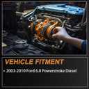 4C3Z‑6C519‑AA Valve Cover Bolt Complete Set fit for 2003 2004 2005 2006 2007 2008 2009 2010 Ford 6.0 Powerstroke Diesel Long & Short Bolts One Side