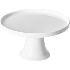 7.8" White Small Cake Stand Ceramic Cake Holder Round Dessert Stand for Cupcake Cookie Pie Muffin Fruit, Cake Plate for Party Wedding Birthday Baby Shower, DIY Decorative Display Pedestal Stand Tray