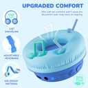 iClever BTH22 Kids Bluetooth Headphones, 60H Play Time, USB C Fast Charging, Bluetooth 5.4, AUX Cord, Safe Volume 74/85 dBA, Toddler Headphones for iPad/Tablet/Travel/School, Blue