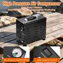 TUXING 4500PSI PCP Air Compressor | 800W Dual-Cylinder Scuba Tank Compressor | Built-in Fan Cooling System Auto-Stop | Fast Fill for Air Rifle Paintball 2L Scuba Tanks