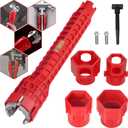 14 in 1 Faucet and Sink Wrench - Plumbing Wrench Installer, Multifunctional Faucet Removal Tool for Pipes Wrench under Bathrooms, Toilets, Kitchens, Sinks