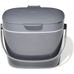 OXO Good Grips EASY-CLEAN COMPOST BIN - CHARCOAL - 1.75 GAL/6.62 L