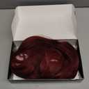 Red Bob Wig With Bangs Short red Wig for Women 12 Inch Straight Bob wig with Bangs Synthetic Colorful Cosplay Daily Party Use (Wine red,12IN)