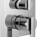 Delta Faucet T24967, Chrome Ara Angular Modern Monitor 14 Series Valve Trim with 6-Setting Integrated Diverter