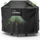 UIRWAY Grill Cover for Outdoor Grill 48 Inch, 600D Heavy Duty Waterproof BBQ Cover, UV & Fade Resistant Gas Grill Covers with Reflective Strip and Air Vent, Black (48"L x 22"D x 42"H)