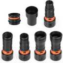 7Pcs Vacuum Attachment Adapter Fits Vacuum Cleaner,1-2/3" 1-2/3" 1-1" 1-1/3" 1-0.9" 1-2/3" 1-3/4" for Universal Central Vacuum Cleaner Adapter Replacement