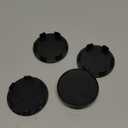 ijuicy 4 PCS Car Wheel Center Hub Caps, ABS Rust-Proof Center Caps for Rims, 2.36" OD 2.2" ID Tight Fitting Snap-on Wheel Hub Modified Dust Protection Cover, Universal for Most Cars (Black)