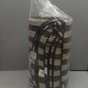 18 Pcs Brown Cabana Stripe Family Towels Set with Hanging Loop-6 Bath Sheets,6 Hand Towels,6 Washcloths Ultra Soft Bathroom Towel Highly Absorbent Quick Dry Shower Towel for Beach Chair,Spa,Gym,Hotel